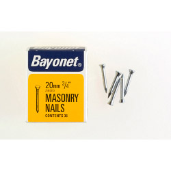 Bayonet Masonry Nails - Zinc Plated (Box Pack) - 20mm - STX-347789 