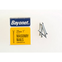 Bayonet Masonry Nails - Zinc Plated (Box Pack) - 25mm - STX-347795 