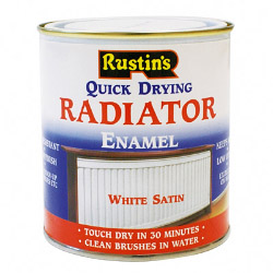 Rustins Radiator Enamel Satin - 500ml - STX-351499 