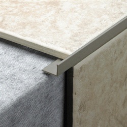 Tile Rite L Shape Grey Tile Trim - 2.44m x 10mm - STX-355792 