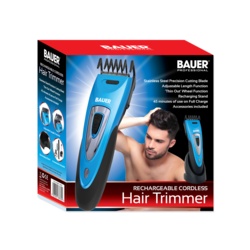 Bauer Rechargeable Cordless Hair Trimmer - Metallic - STX-356582 