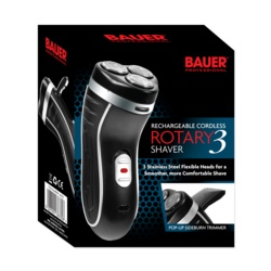 Bauer Smooth Action Cordless Rotary 3 shaver - 3-Head rechargeable - STX-356584 