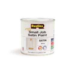 Rustins Quick Dry Small Job Satin 250ml - White - STX-358083 