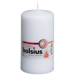 Bolsius Pillar Candle Single - White - STX-358552 