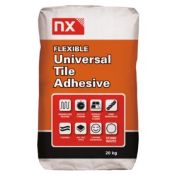 Norcros Stone White Universal Flexible Tile Adhesive - 20kg - STX-359281 