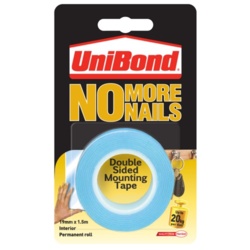 UniBond No More Nails On A Roll - Permanent Strong Bond 19mm x 1.5m - STX-360941 