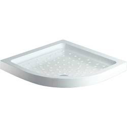 SP High Wall ABS Cap Quad Stone Resin Shower Tray - 900 x 900 x 80mm - STX-362250 