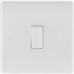 Nexus 2 Way White Round Edge Switch - 1 Gang - STX-362388 