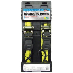 Streetwize Ratchet Tie Downs - 2 x 25mm x 3.5m - STX-362604 