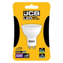 JCB LED GU10 5w Bulb Blister Packed - 370lm 6500k Daylight - STX-363002 