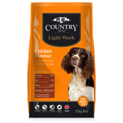 Country Values Lightwork Dog Food 15kg - Chicken - STX-363068 
