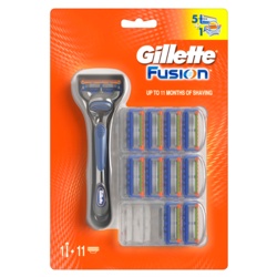 Gillette Fusion Manual Razor - 10 Blades - STX-363400 