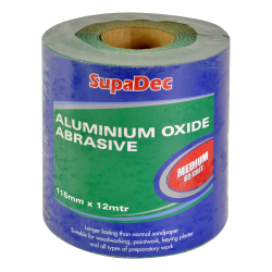 SupaDec Aluminium Oxide Roll - Medium Grade, 80 Grit, 12m - STX-364277 