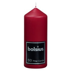Bolsius Pillar Candle - 148/58 Dark Red - STX-365016 