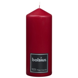 Bolsius Pillar Candle - 198/78 Red - STX-365018 