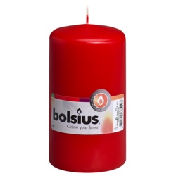 Bolsius Pillar Candle 130/70 - Red - STX-366832 