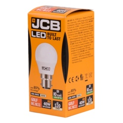JCB LED G45 - 6W B22 Boxed - STX-367401 