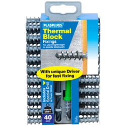 Plasplugs Thermal Block Fixings - Pack 40 - STX-367861 