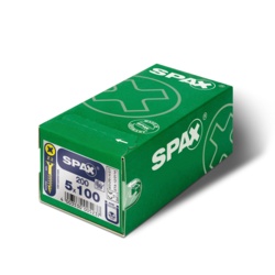 Spax Flat Countersunk VP5 200 Pack - 5x100 - STX-368563 