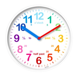 Acctim Wickford Kids Time Teach Clock 20cm - White - STX-369622 