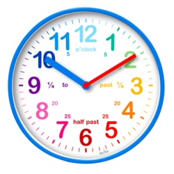 Acctim Wickford Kids Time Teach Clock 20cm - Blue - STX-369624 