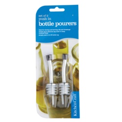 KitchenCraft Bottle Pourer Spouts - Pack 2 - STX-369650 