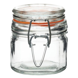 KitchenCraft Mini Round Clip Top Jar - 120ml - STX-369660 