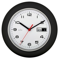Acctim Date Minder Wall Clock 25cm - Coal - STX-370208 