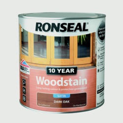 Ronseal 10 Year Woodstain Satin 250ml - Dark Oak - STX-370294 