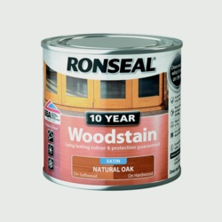 Ronseal 10 Year Woodstain Satin 250ml - Natural Oak - STX-370297 