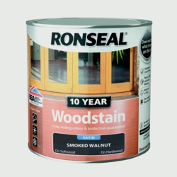 Ronseal 10 Year Woodstain Satin 750ml - Smoked Walnut - STX-370303 