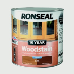 Ronseal 10 Year Woodstain Satin 750ml - Oak - STX-370304 