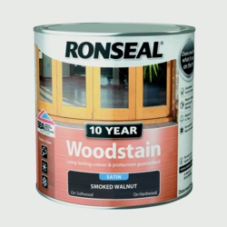 Ronseal 10 Year Woodstain Satin 2.5L - Smoked Walnut - STX-370316 