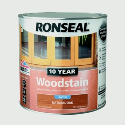Ronseal 10 Year Woodstain Satin 2.5L - Natural Oak - STX-370322 