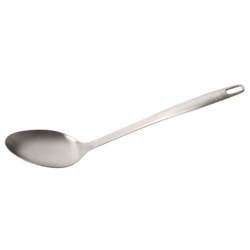 Monobloc Stainless Steel Solid Spoon - 32cm - STX-370854 