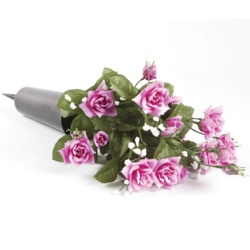 Smithers Oasis Grave Vase Spike - Black/Pink/White - STX-370931 