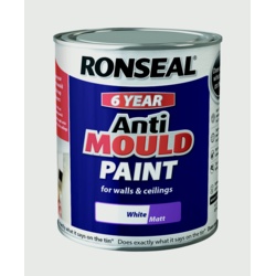 Ronseal 6 Year Anti Mould Paint 750ml - White Matt - STX-372017 