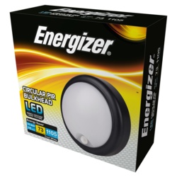 Energizer LED PIR Round Bulkhead IP54 - 15w 4000k - STX-372540 