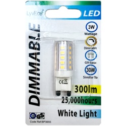 Lyveco LED Dimmable G9 - 3w/300ml/2700k - STX-372550 