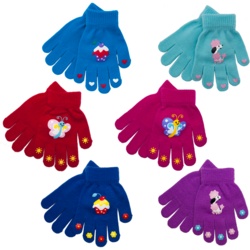 RJM Girls Thermal Magic Gloves - Rubber Print - STX-373038 