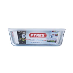 Pyrex Rectangular Dish With Lid - 2.6L - STX-373465 