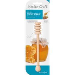 KitchenCraft Wooden Honey Dipper - STX-373539 