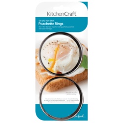 KitchenCraft Poachette Rings - 2 Piece Non Stick - STX-373642 
