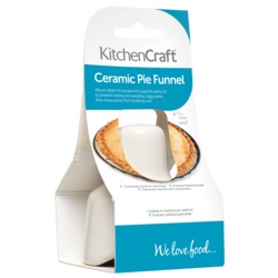 KitchenCraft Ceramic Pie Funnel - Cream - STX-373654 