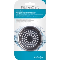 KitchenCraft Stainless Steel Sink Strainer - 9x4cm - STX-373661 