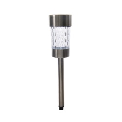 Lumineo LED Solar Stainless Steel Garden Light - Cool White - STX-373773 