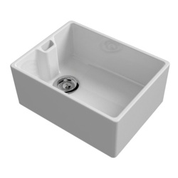 Reginox Belfast White Ceramic Sink Inc Waste - 595 x 460mm - STX-374626 
