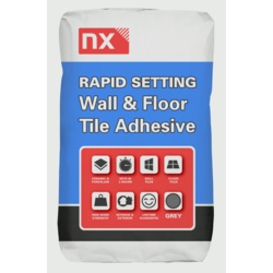 Norcros NX Rapid Set Adhesive For Tiles - 20kg - STX-376351 