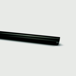 Polypipe Mini H/R Gutter Black - 75mm x 2m - STX-376406 