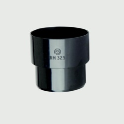 Polypipe Mini Downpipe Connector 50mm - Black - STX-376414 